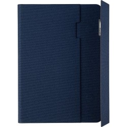 Conférencier Éco-responsable A5 en rPET - Tamara, Cadeau Personnalisé pas cher Matières : polyester Couleurs : bleu accessoire é