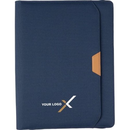 Conférencier A4 zippé en rPET Jasmin - Écologique et Pratique