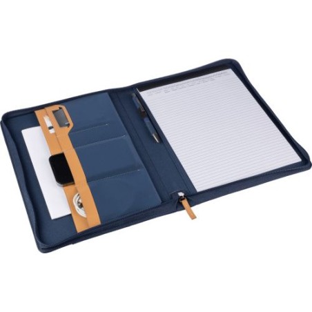 Conférencier A4 zippé en rPET Jasmin - Écologique et Pratique