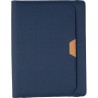 Conférencier zippé A4 en rPET  Jasmin Matières : nylon Couleurs : bleu personnalisable avec votre logo