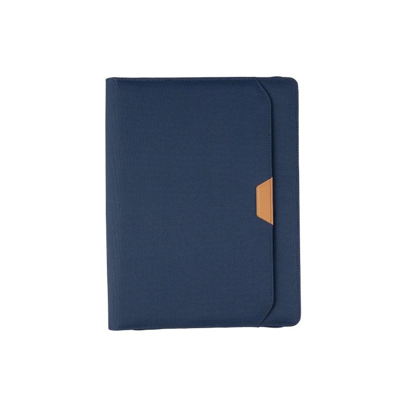 Conférencier zippé A4 en rPET  Jasmin Matières : nylon Couleurs : bleu cadeau entreprise pas cher