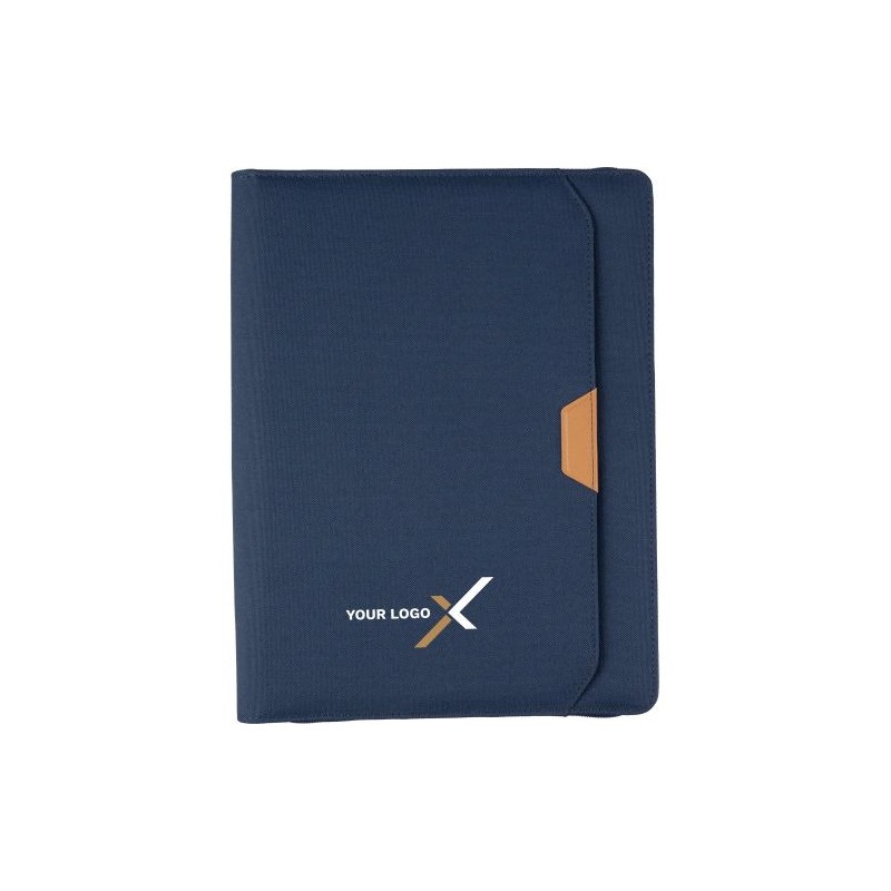 Conférencier A4 zippé en rPET Jasmin - Écologique et Pratique