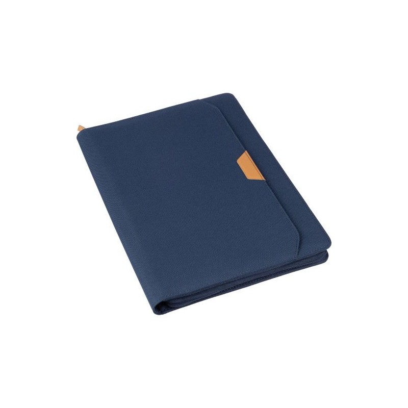 Conférencier zippé A4 en rPET  Jasmin Matières : nylon Couleurs : bleu personnalisation rapide en France