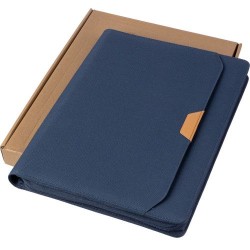 Conférencier zippé A4 en rPET  Jasmin Matières : nylon Couleurs : bleu goodies entreprise design