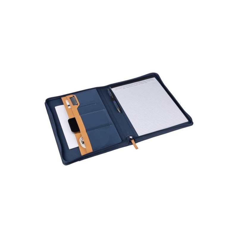 Conférencier A4 zippé en rPET Jasmin - Écologique et Pratique