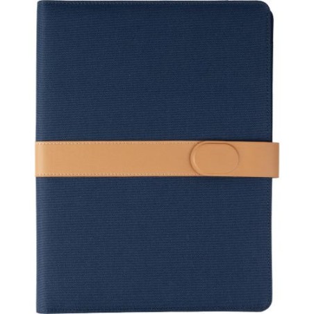Conférencier A4 Éco-responsable en rPET et PU - Personnalisation Sven Matières : polyester Couleurs : bleu cadeau entreprise pas