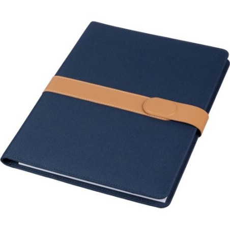 Conférencier A4 Éco-responsable en rPET et PU - Personnalisation Sven Matières : polyester Couleurs : bleu objet promotionnel éc