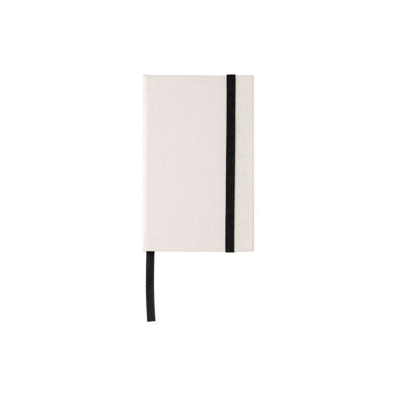 Carnet Éco-responsable A6 en Carton Recyclé - Bohdi Personnalisé Pas Cher Matières : caoutchouc Couleurs : blanc
