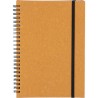 Carnet personnalisé A5 en cuir recyclé  - Egon Matières : cuir Couleurs : noir goodies publicitaire événementiel