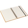 Carnet personnalisé A5 en cuir recyclé  - Egon Matières : cuir Couleurs : brun personnalisation rapide en France