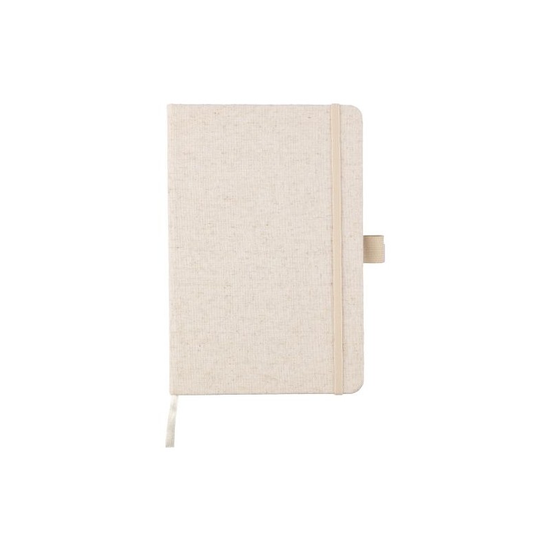 Carnet A5 personnalisé en chanvre - Idéal pour vos notes pas cher Barbara Matières : caoutchouc Couleurs : kaki personnalisable 