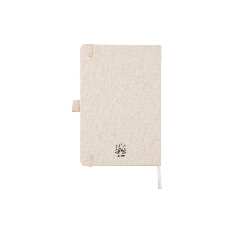 Carnet A5 personnalisé en chanvre - Idéal pour vos notes pas cher Barbara Matières : caoutchouc Couleurs : kaki cadeau entrepris