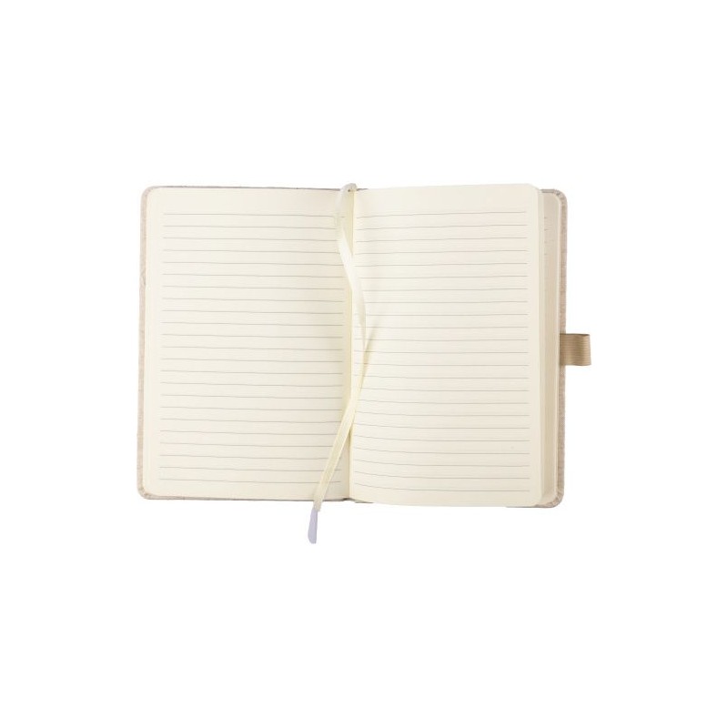 Carnet A5 personnalisé en chanvre - Idéal pour vos notes pas cher Barbara Matières : caoutchouc Couleurs : kaki goodies publicit