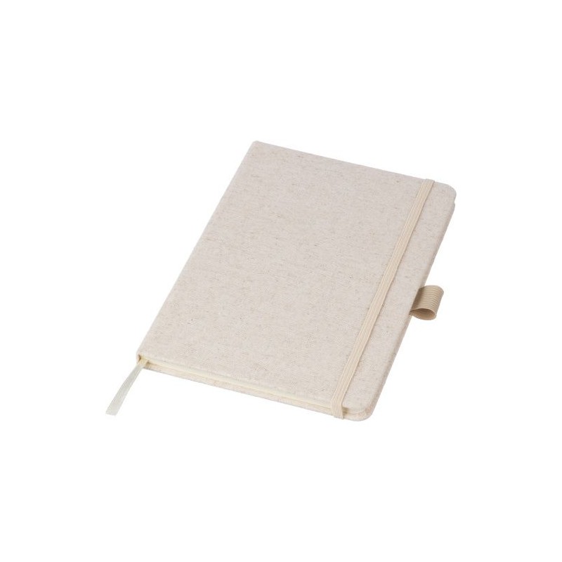 Carnet A5 personnalisé en chanvre - Idéal pour vos notes pas cher Barbara Matières : caoutchouc Couleurs : kaki marquage laser u