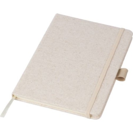 Carnet A5 personnalisé en chanvre - Idéal pour vos notes pas cher Barbara Matières : caoutchouc Couleurs : kaki marquage laser u