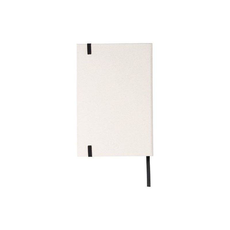 Carnet A5  en carton recyclé personnalisé Hudson Matières : caoutchouc Couleurs : blanc personnalisable avec votre logo
