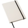 Carnet A5  en carton recyclé personnalisé Hudson Matières : caoutchouc Couleurs : blanc objet promotionnel éco-responsable