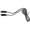 Câble de charge et de transfert en tissu nylon 65W personnalisé Claudia Matières : coton Couleurs : noir cadeau entreprise pas c