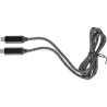 Câble de charge personnalisé en nylon 100W Gerd Matières : coton Couleurs : noir