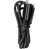 Câble de charge personnalisé en nylon 100W Gerd Matières : coton Couleurs : noir goodies publicitaire événementiel