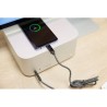Câble de charge personnalisé en nylon 100W Gerd Matières : coton Couleurs : noir livraison express 24h 48h