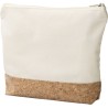 Trousse de Toilette Éco-responsable en Coton et Liège Personnalisée Teagan Matières : liège Couleurs : kaki personnalisable avec
