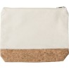 Trousse de Toilette Éco-responsable en Coton et Liège Personnalisée Teagan Matières : liège Couleurs : kaki cadeau entreprise pa