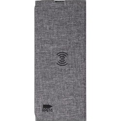 Tapis de souris inductif personnalisé en rPET Selene Matières : polyester Couleurs : gris goodies publicitaire événementiel