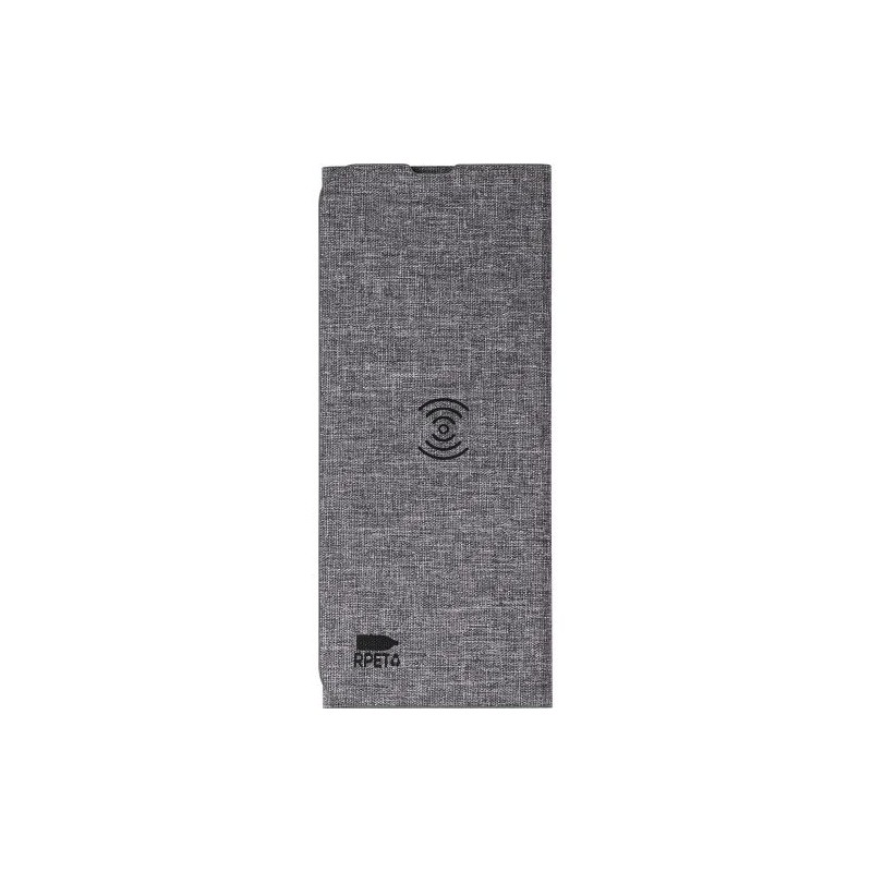 Tapis de souris inductif personnalisé en rPET Selene Matières : polyester Couleurs : gris goodies publicitaire événementiel