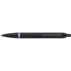 Stylo bille personnalisé luxe Parker IM Vibrant Rings Matières : métal Couleurs : noir accessoire événementiel unique