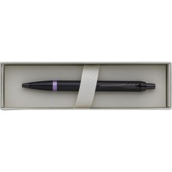 Stylo bille personnalisé luxe Parker IM Vibrant Rings Matières : métal Couleurs : noir impression logo haute qualité
