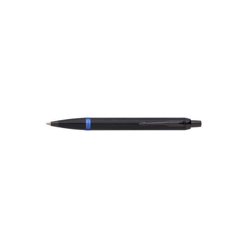 Stylo bille personnalisé luxe Parker IM Vibrant Rings Matières : métal Couleurs : bleu cadeau entreprise pas cher