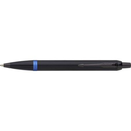 Stylo bille personnalisé luxe Parker IM Vibrant Rings Matières : métal Couleurs : bleu cadeau entreprise pas cher