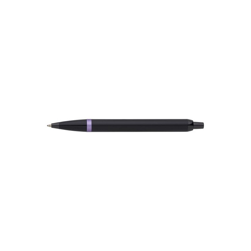 Stylo bille personnalisé luxe Parker IM Vibrant Rings Matières : métal Couleurs : bleu livraison express 24h 48h