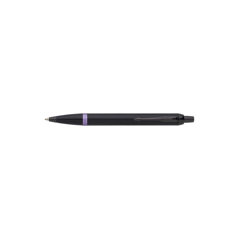 Stylo bille personnalisé luxe Parker IM Vibrant Rings Matières : métal Couleurs : bleu personnalisation rapide en France
