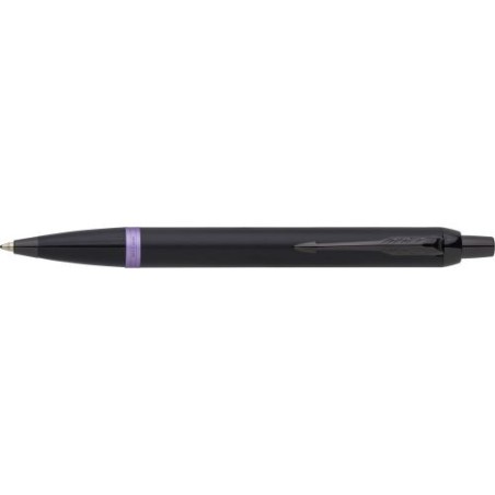 Stylo bille personnalisé luxe Parker IM Vibrant Rings Matières : métal Couleurs : bleu personnalisation rapide en France