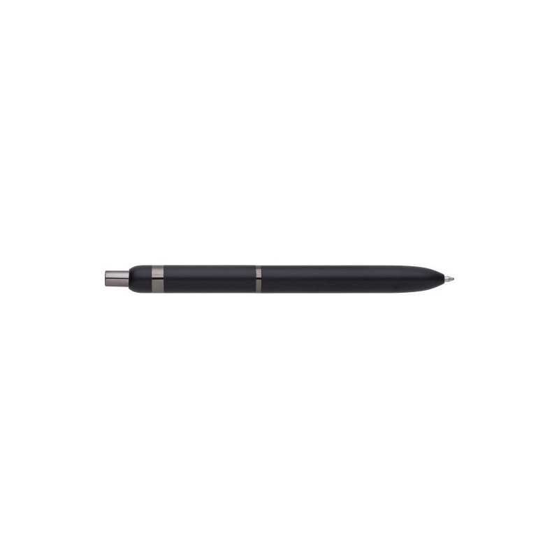Stylo bille personnalisé en aluminium pour cadeau d'entreprise Alistair Matières : aluminium Couleurs : noir cadeau entreprise p