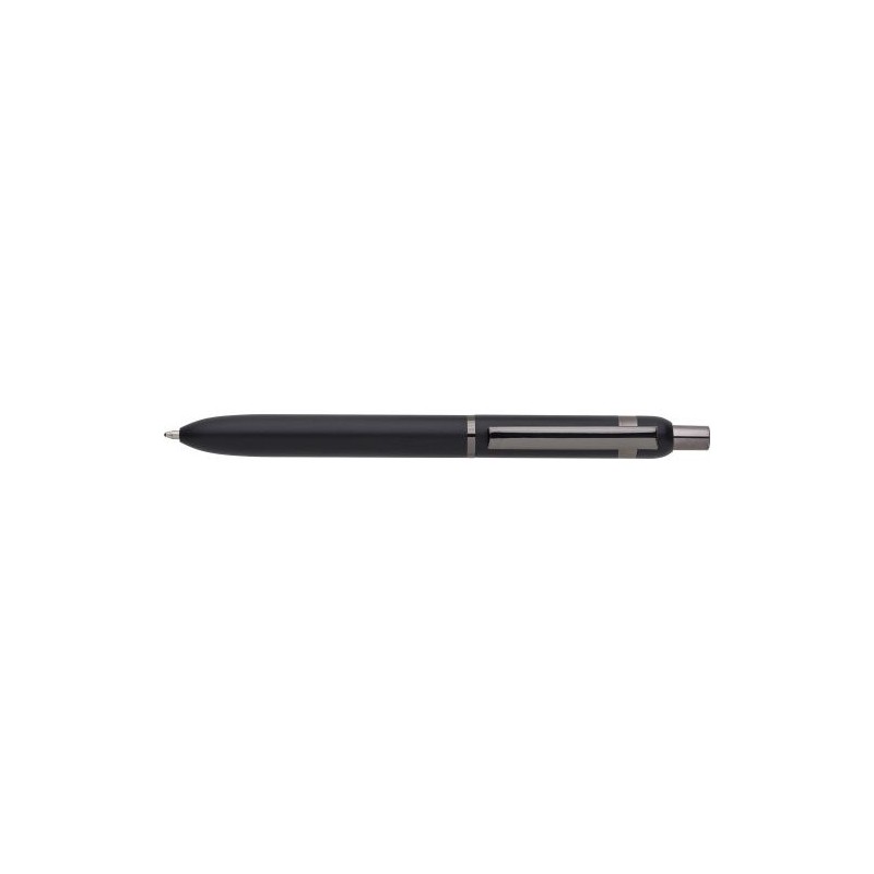 Stylo bille personnalisé en aluminium pour cadeau d'entreprise Alistair Matières : aluminium Couleurs : noir goodies publicitair