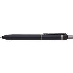 Stylo bille personnalisé en aluminium pour cadeau d'entreprise Alistair Matières : aluminium Couleurs : noir impression haute dé