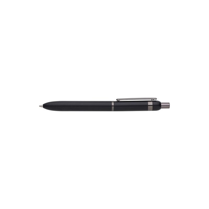 Stylo bille personnalisé en aluminium pour cadeau d'entreprise Alistair Matières : aluminium Couleurs : noir impression haute dé
