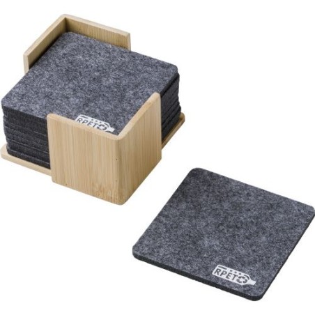 Sous-verre en feutre rPET Lawrence - Écologique & Chic