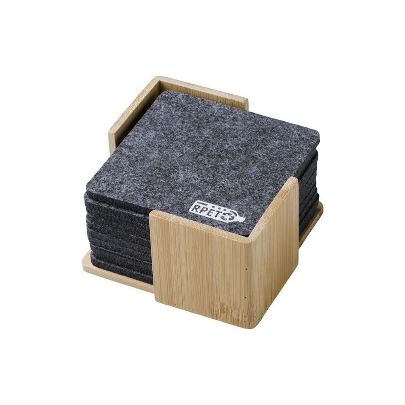 Sous-verre en feutre rPET Lawrence - Écologique & Chic