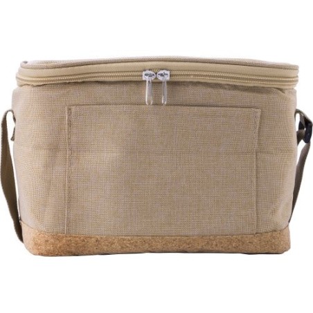 Sac isotherme  en polyester rPET - Sage Matières : liège Couleurs : kaki cadeau entreprise pas cher