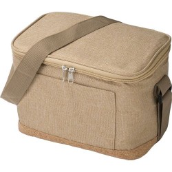 Sac isotherme  en polyester rPET - Sage Matières : liège Couleurs : kaki impression haute définition