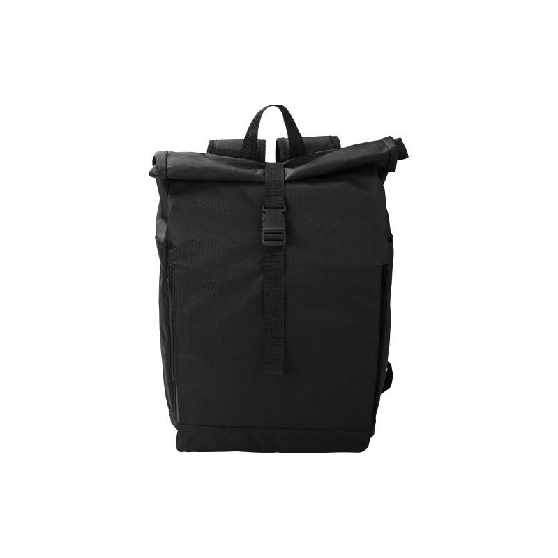 Sac à dos roll-top  en polyester rPET - Evie Matières : polyester Couleurs : noir