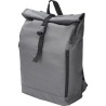 Sac à dos roll-top  en polyester rPET - Evie Matières : polyester Couleurs : noir goodies publicitaire événementiel