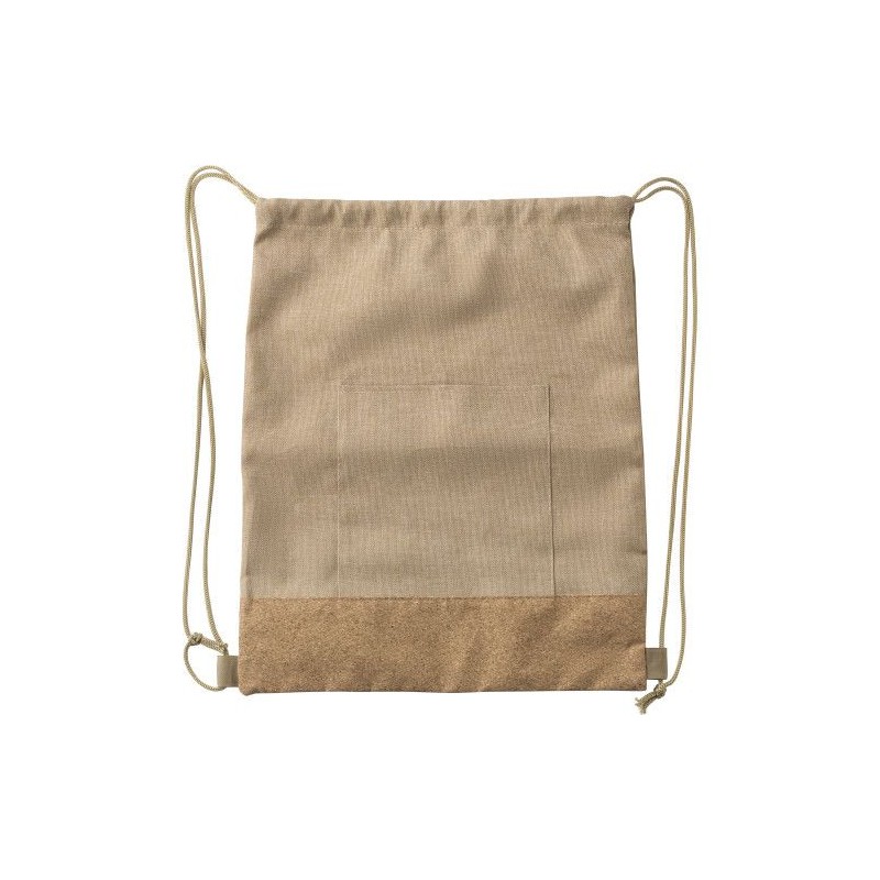 Sac à dos  en polyester rPET Ansel Matières : liège Couleurs : kaki
