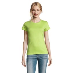 T-Shirt Femme Personnalisé 190g Confort et Style - Imperial Women Matières : coton Taille textile : S Couleurs : vert pomme marq