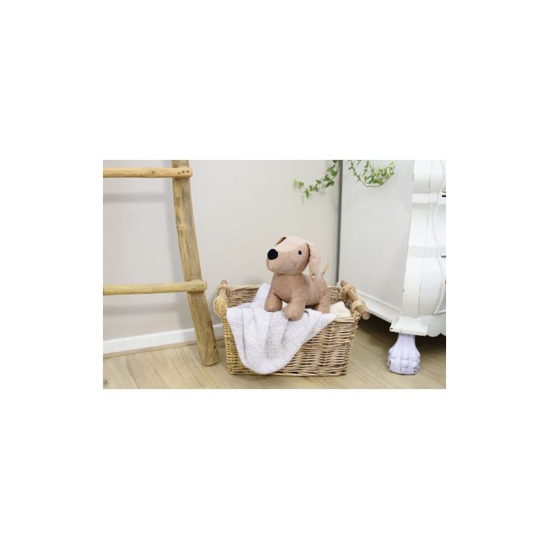 Peluche Chien en Polyester Côtelé - Liza