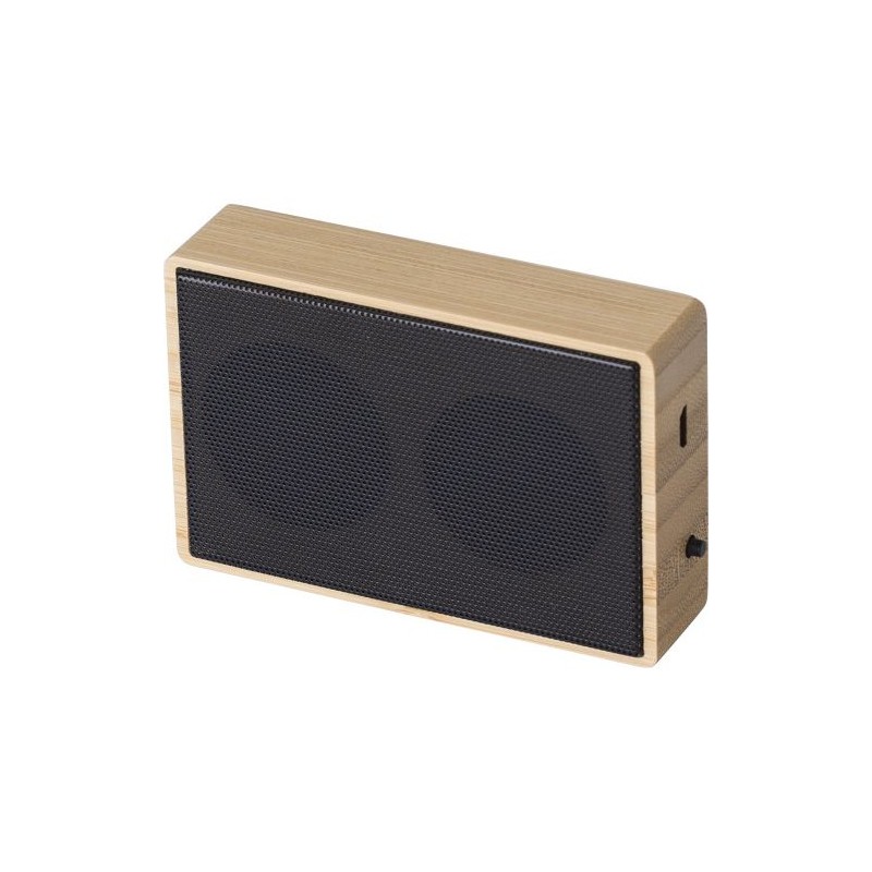 Enceinte sans fil  en bambou - Fox personnalisable avec votre logo